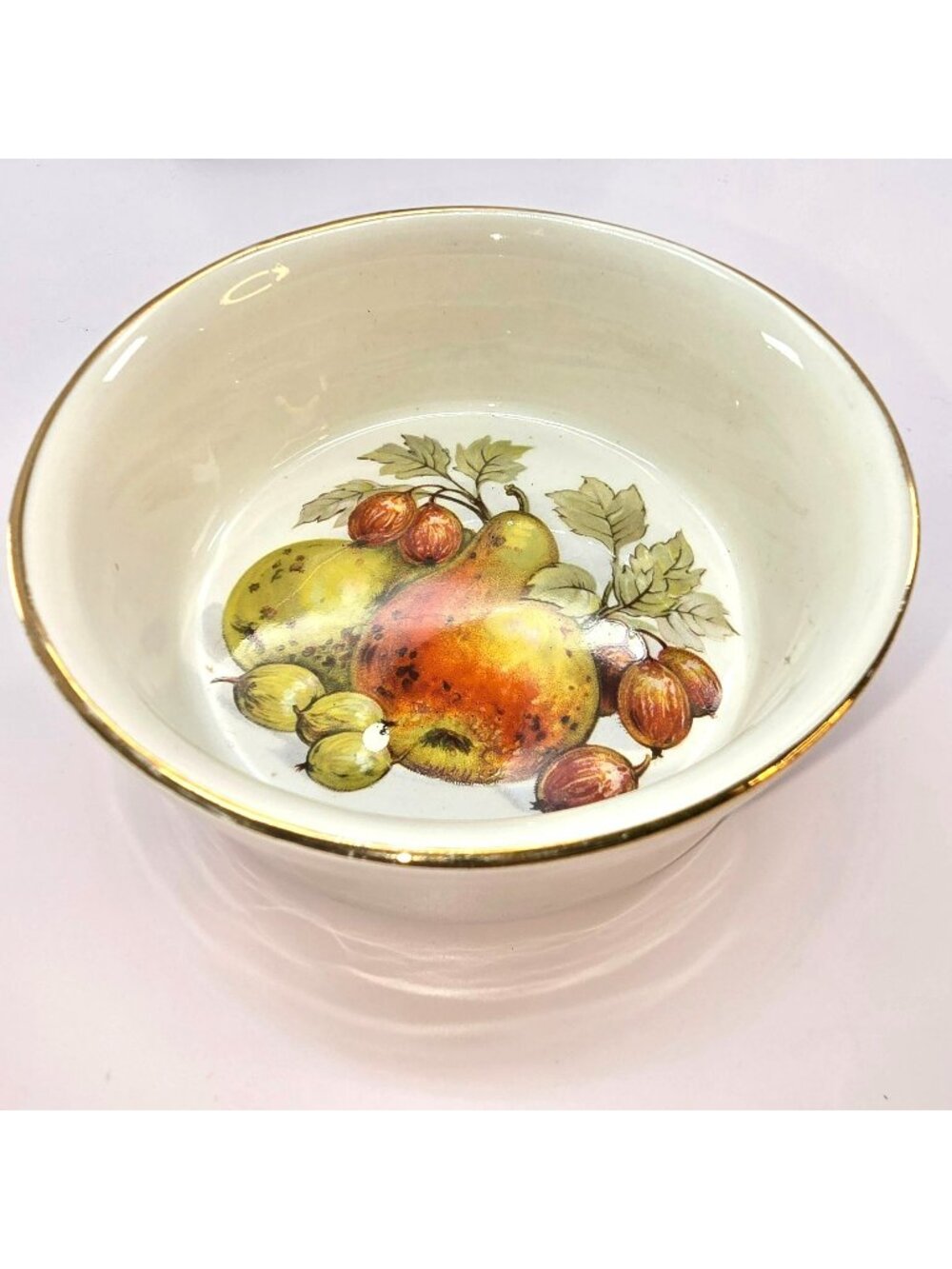 Vintage Sadler Bowl Ramiken Pear Fruit Elsenham Quality Foods England VL5099
